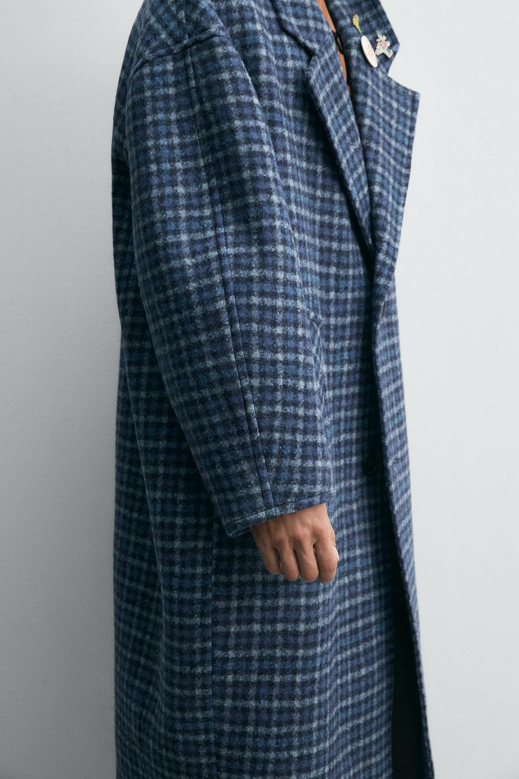ПАЛЬТО OVERSIZE В КЛЕТКУ HARRY LAMBERT FOR ZARA X DISNEY