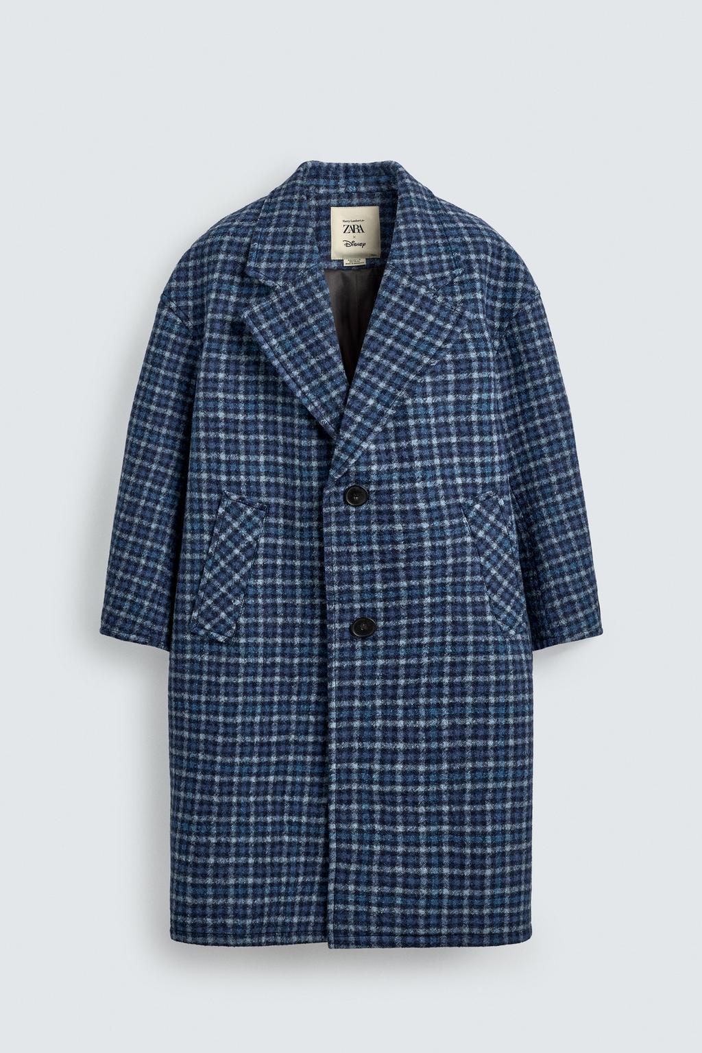 ПАЛЬТО OVERSIZE В КЛЕТКУ HARRY LAMBERT FOR ZARA X DISNEY