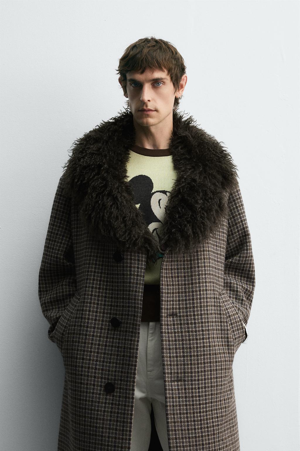 ПАЛЬТО В КЛЕТКУ HARRY LAMBERT ДЛЯ ZARA X DISNEY