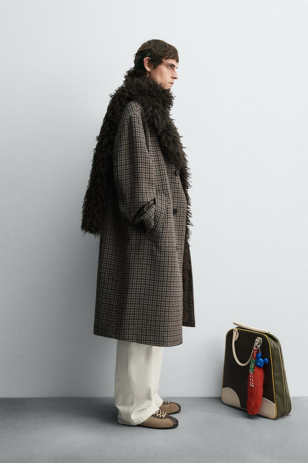 ПАЛЬТО В КЛЕТКУ HARRY LAMBERT ДЛЯ ZARA X DISNEY