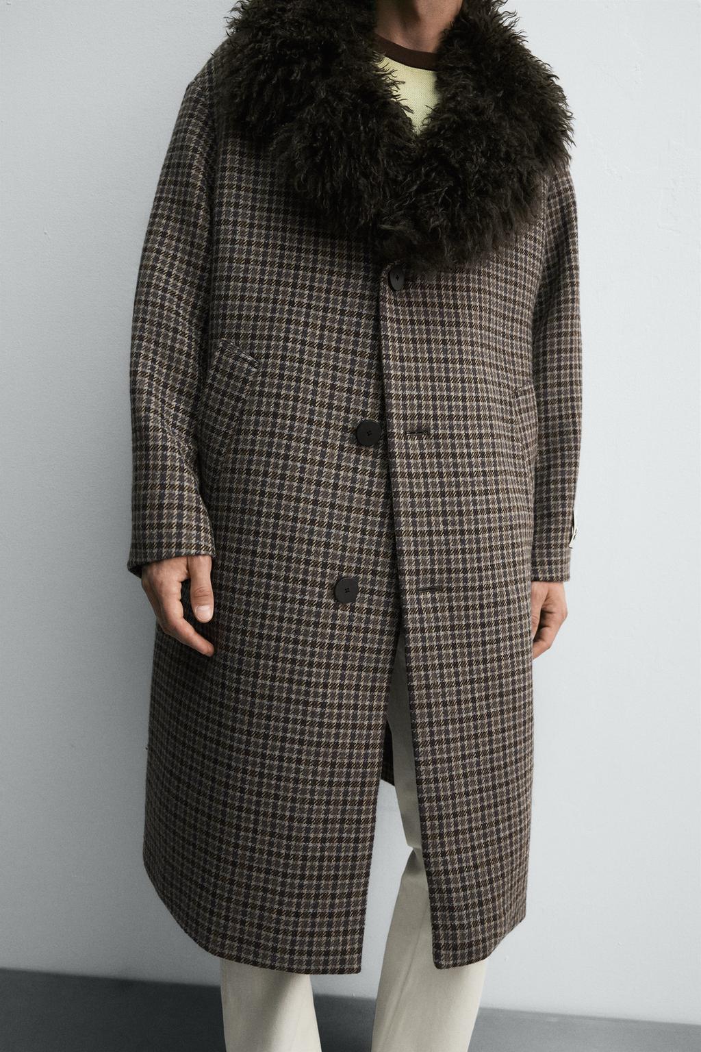 ПАЛЬТО В КЛЕТКУ HARRY LAMBERT ДЛЯ ZARA X DISNEY