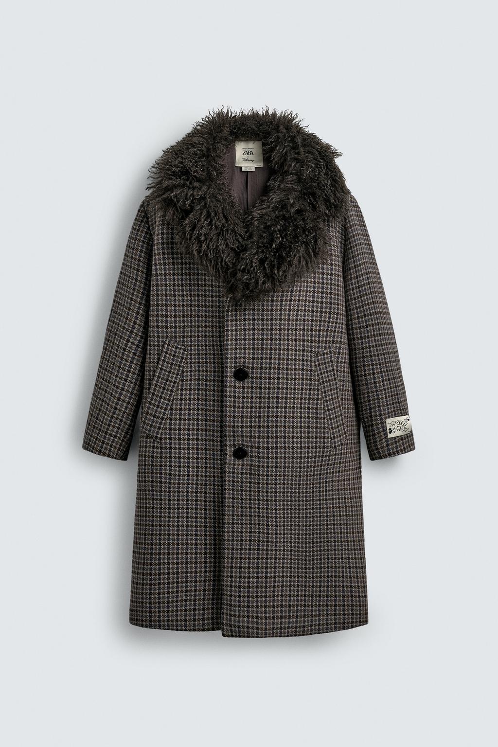 ПАЛЬТО В КЛЕТКУ HARRY LAMBERT ДЛЯ ZARA X DISNEY