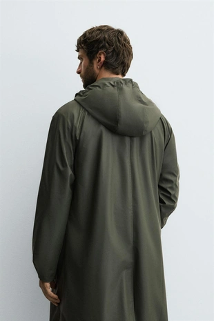 Прорезиненная парка с капюшоном- Заказать в России