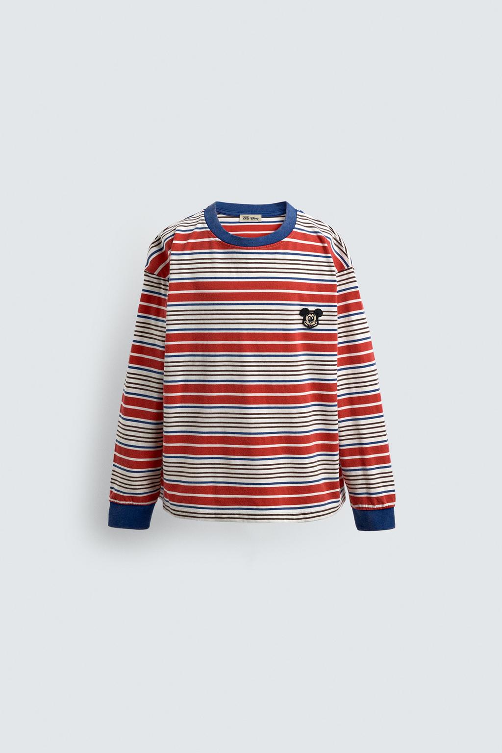 2-6 ЛЕТ/ ФУТБОЛКА В ПОЛОСКУ С НАШИВКОЙ HARRY LAMBERT FOR ZARA X DISNEY