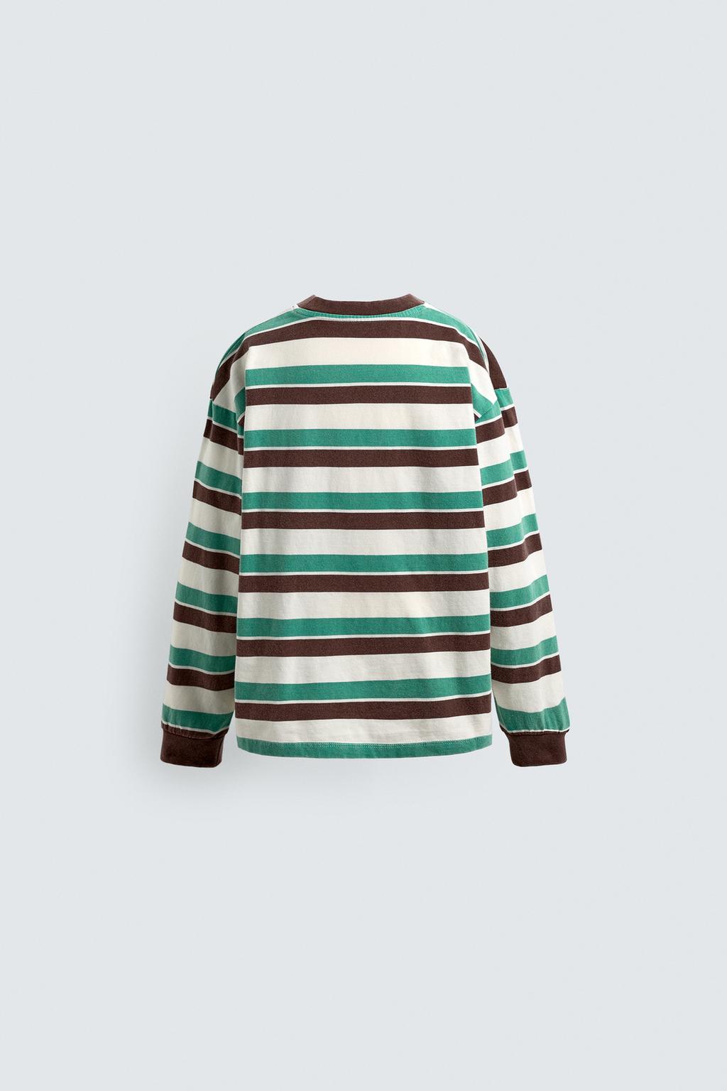 2-6 ЛЕТ/ФУТБОЛКА В ПОЛОСКУ С НАШИВКОЙ HARRY LAMBERT FOR ZARA X DISNEY