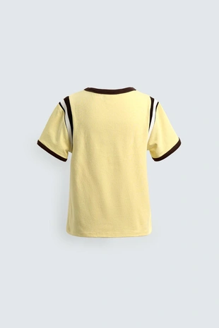 Футболка в рубчик с контрастной надписью HARRY LAMBERT FOR ZARA X DISNEY- Заказать в России