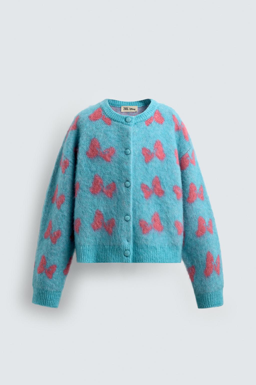 КАРДИГАН INTARSIA С БАНТАМИ HARRY LAMBERT FOR ZARA X DISNEY