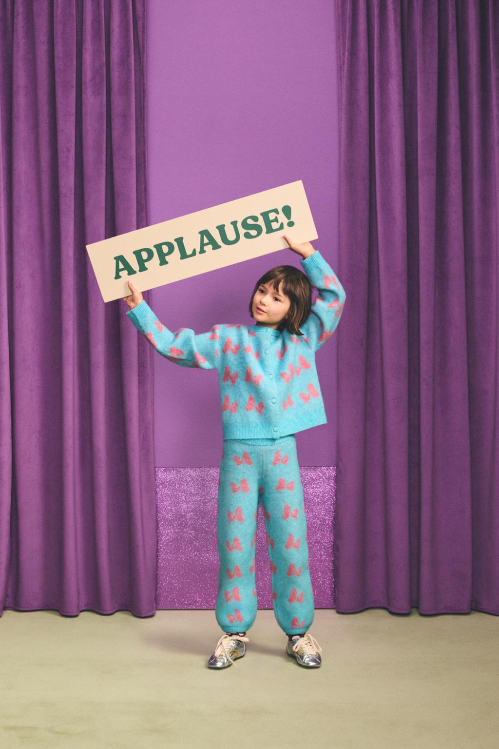 КАРДИГАН INTARSIA С БАНТАМИ HARRY LAMBERT FOR ZARA X DISNEY