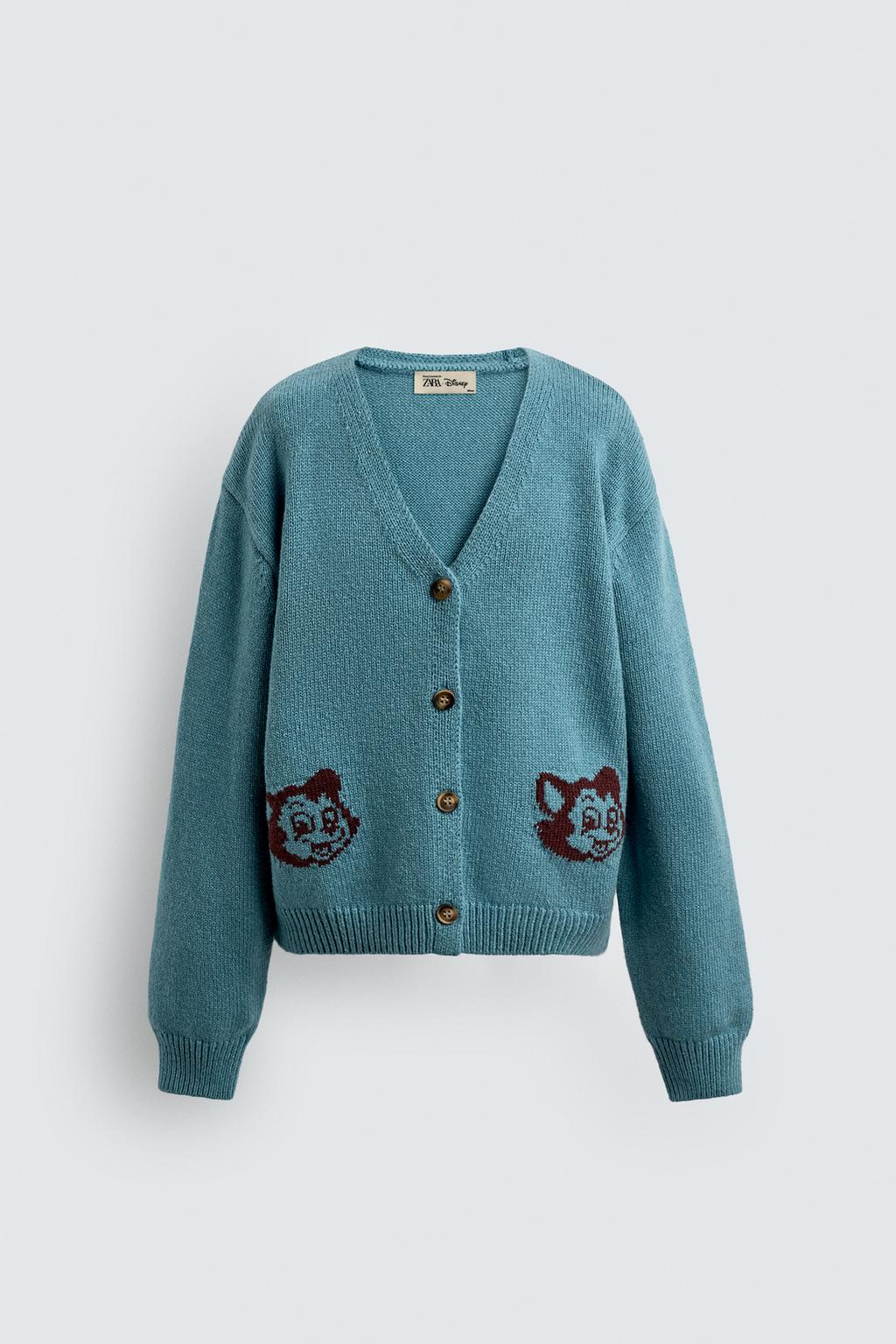 ЖАККАРДОВЫЙ КАРДИГАН С ФИГАРО HARRY LAMBERT FOR ZARA X DISNEY