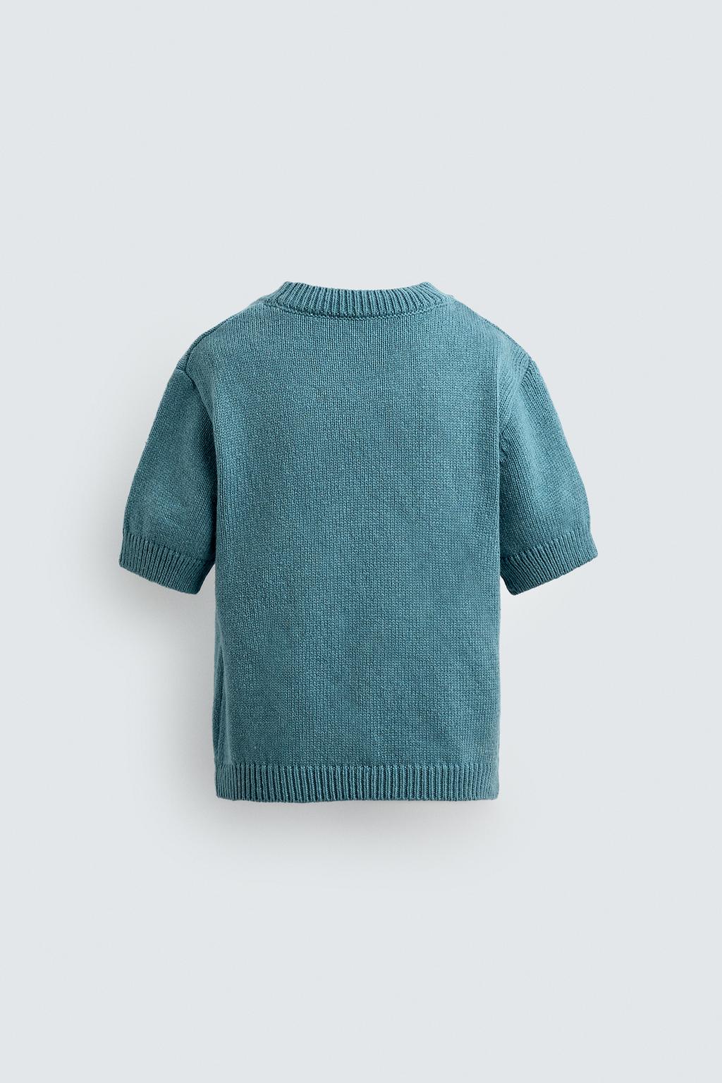 ТРИКОТАЖНАЯ ФУТБОЛКА С ЖАККАРДОВЫМ РИСУНКОМ ФИГАРО HARRY LAMBERT FOR ZARA X DISNEY
