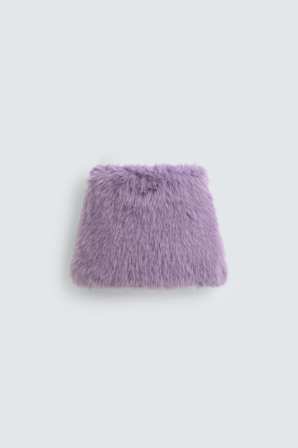 МИНИ-ЮБКА ИЗ ИСКУССТВЕННОГО МЕХА HARRY LAMBERT FOR ZARA X DISNEY