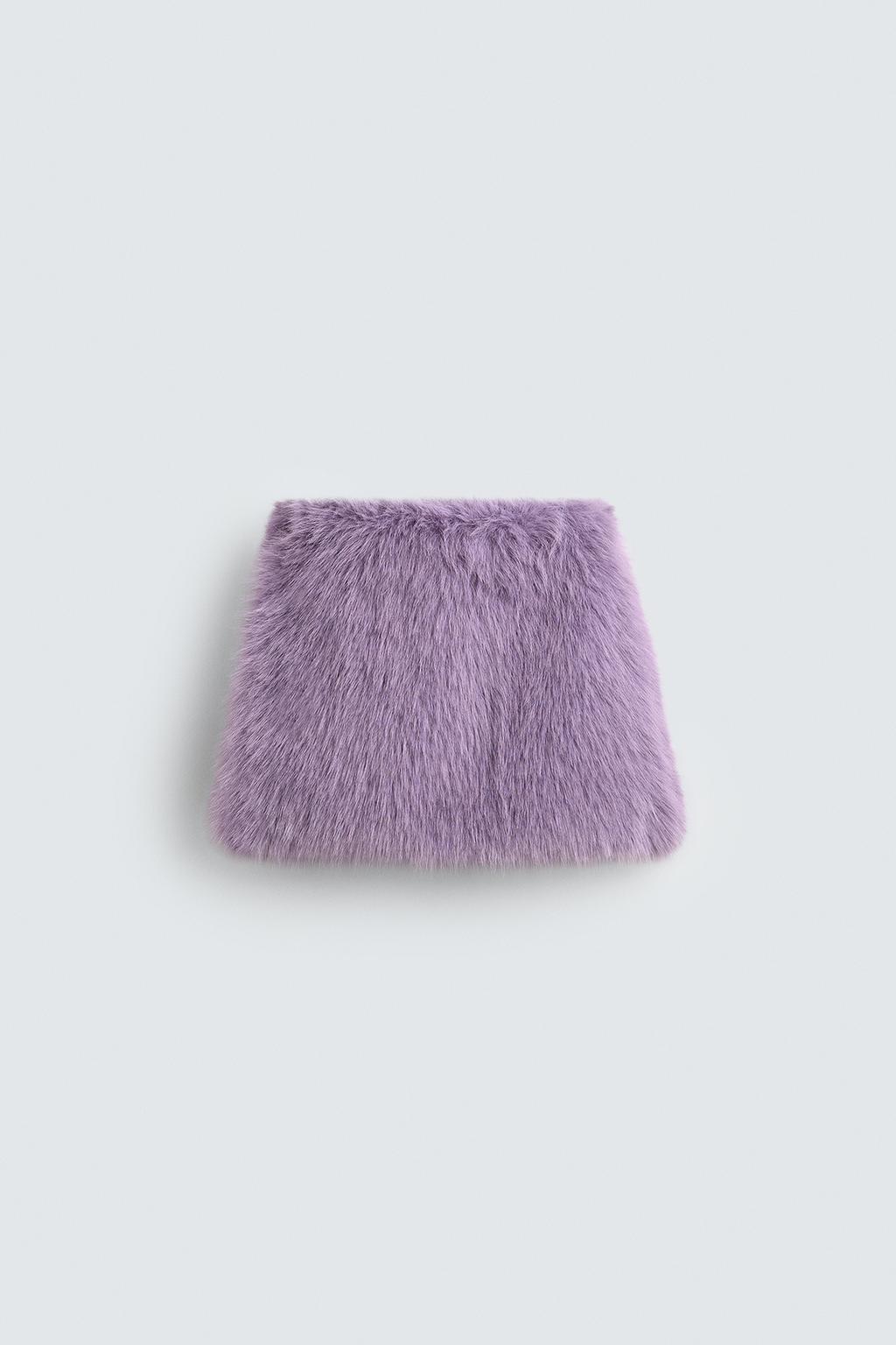 МИНИ-ЮБКА ИЗ ИСКУССТВЕННОГО МЕХА HARRY LAMBERT FOR ZARA X DISNEY