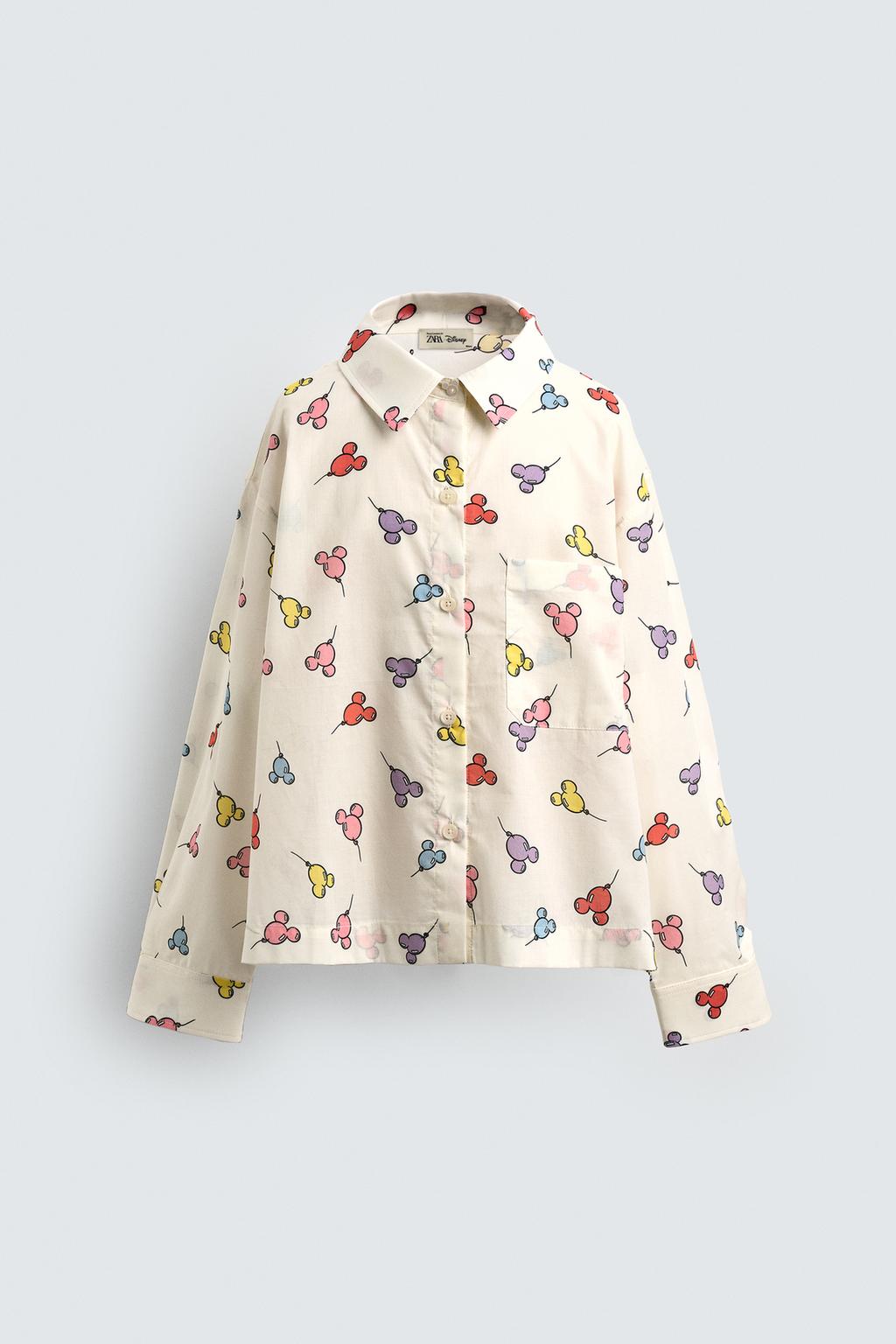 РУБАШКА С ШАРАМИ MICKEY MOUSE HARRY LAMBERT FOR ZARA X DISNEY