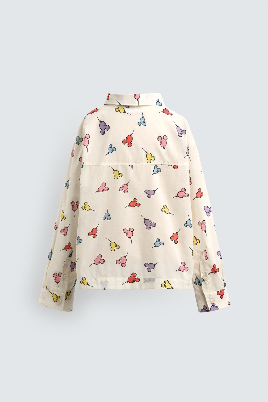 РУБАШКА С ШАРАМИ MICKEY MOUSE HARRY LAMBERT FOR ZARA X DISNEY