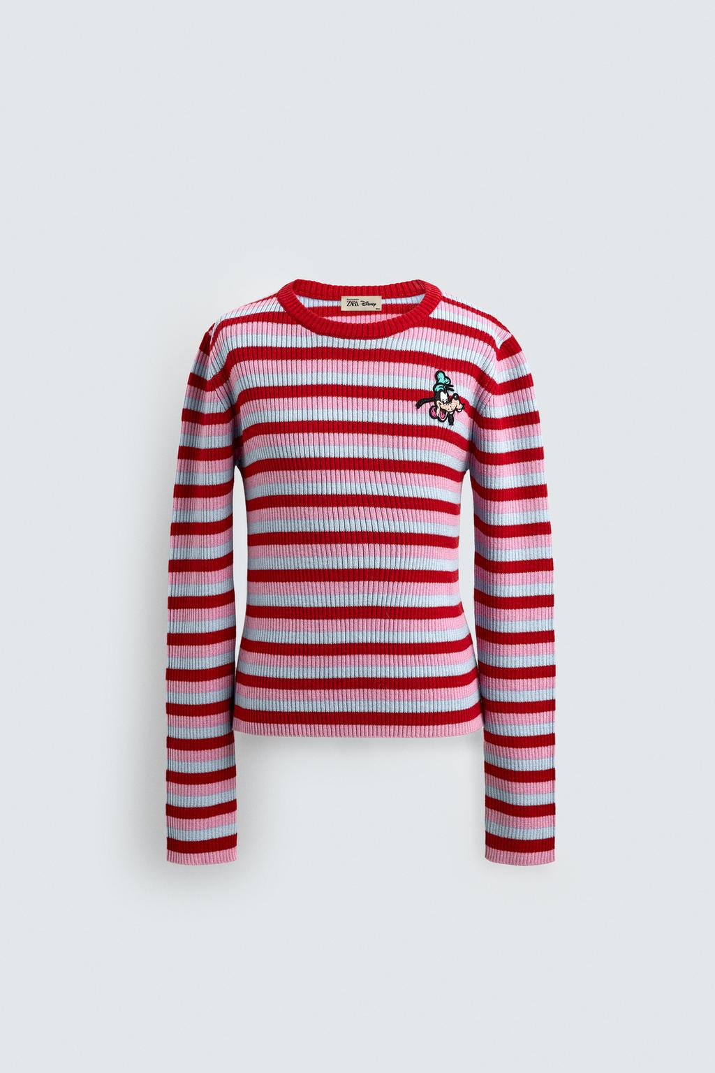ДЖЕМПЕР В ПОЛОСКУ С НАШИВКОЙ GOOFY HARRY LAMBERT FOR ZARA X DISNEY