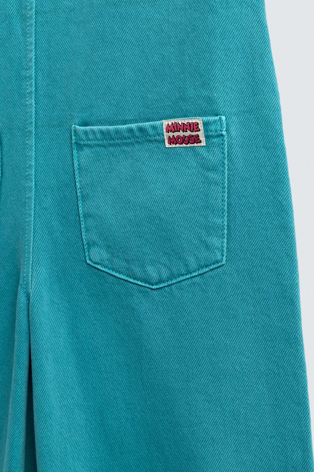 ДЖИНСОВЫЙ КОМБИНЕЗОН С ВЫШИВКОЙ И НАШИВКАМИ HARRY LAMBERT FOR ZARA X DISNEY