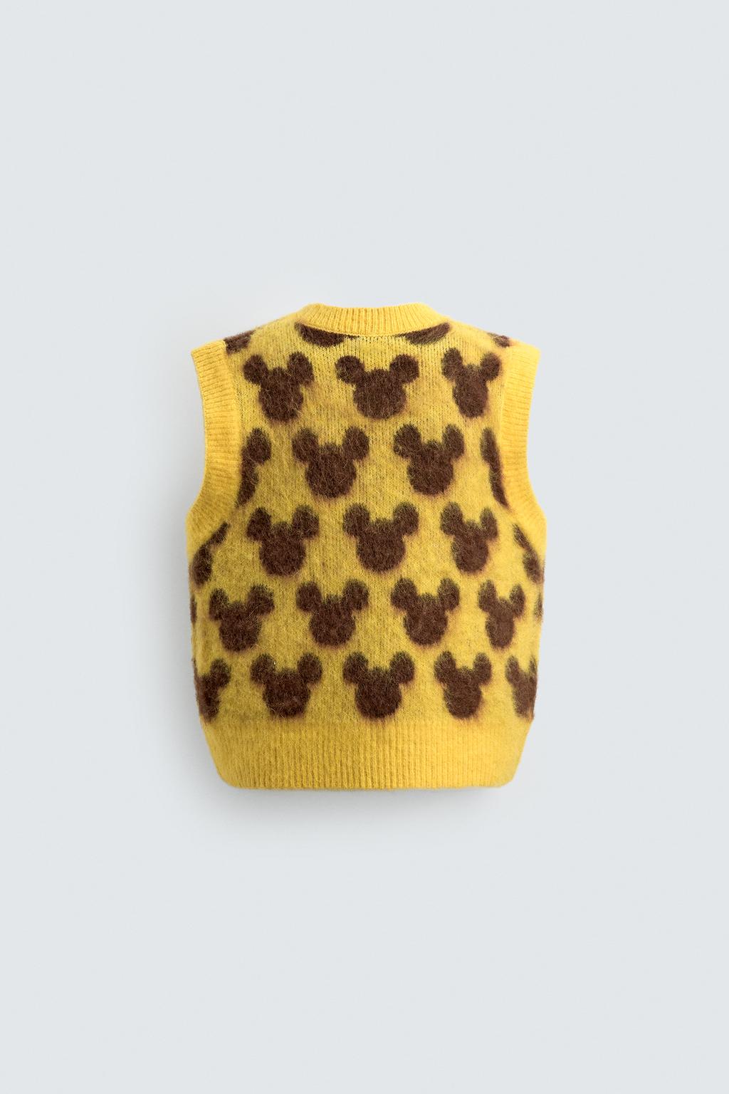 ТРИКОТАЖНЫЙ ЖИЛЕТ С СИЛУЭТОМ МИККИ HARRY LAMBERT FOR ZARA X DISNEY