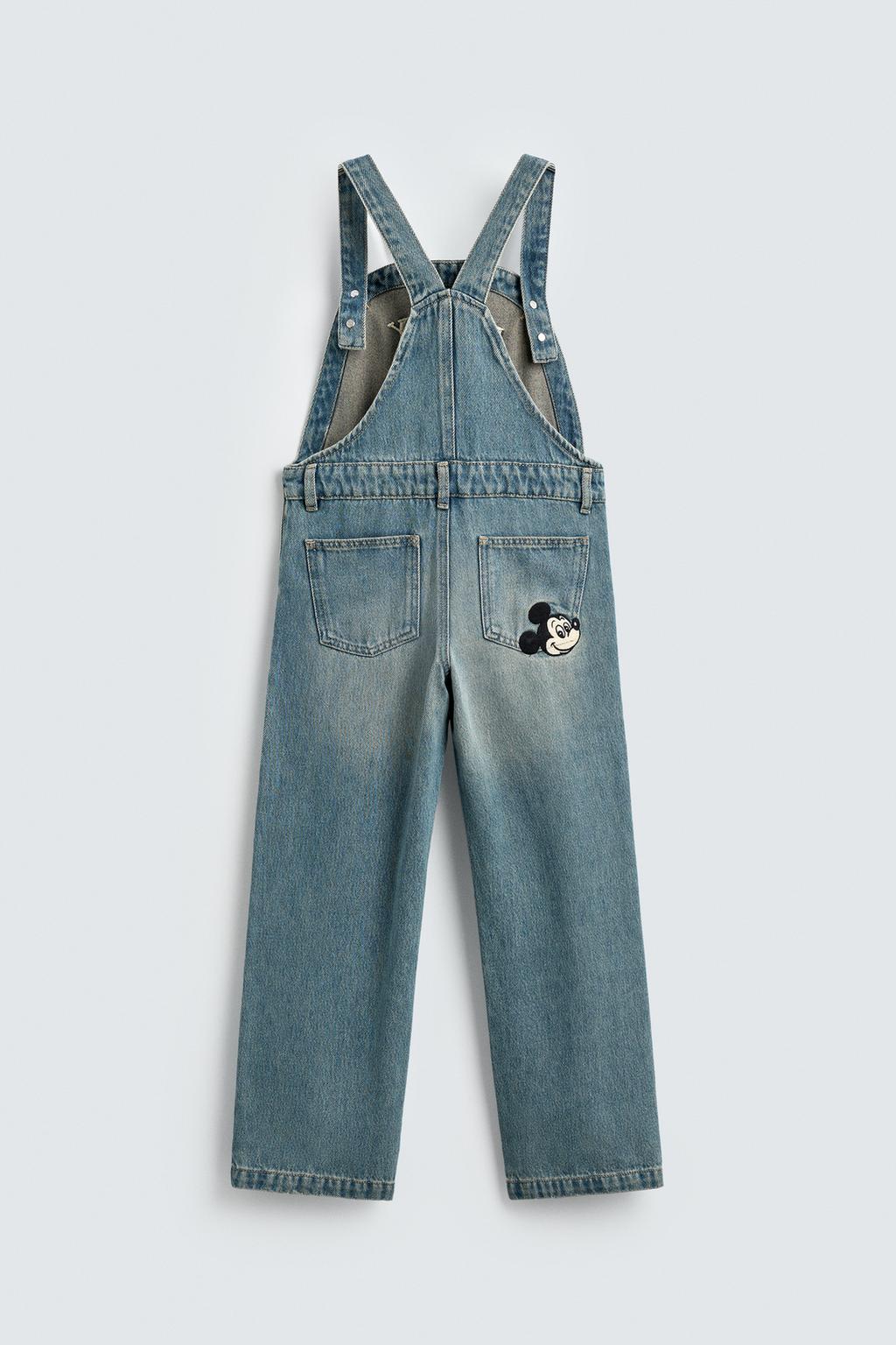 ДЖИНСОВЫЙ КОМБИНЕЗОН С ВЫШИВКОЙ MICKEY MOUSE HARRY LAMBERT FOR ZARA X DISNEY