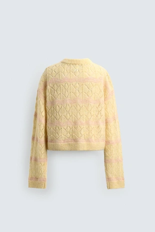 Купить Zara Ажурный кардиган HARRY LAMBERT FOR ZARA X DISNEY