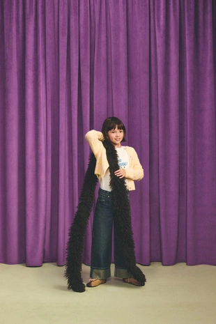 Pastel yellow | 5755/712/321 - Zara Ажурный кардиган HARRY LAMBERT FOR ZARA X DISNEY