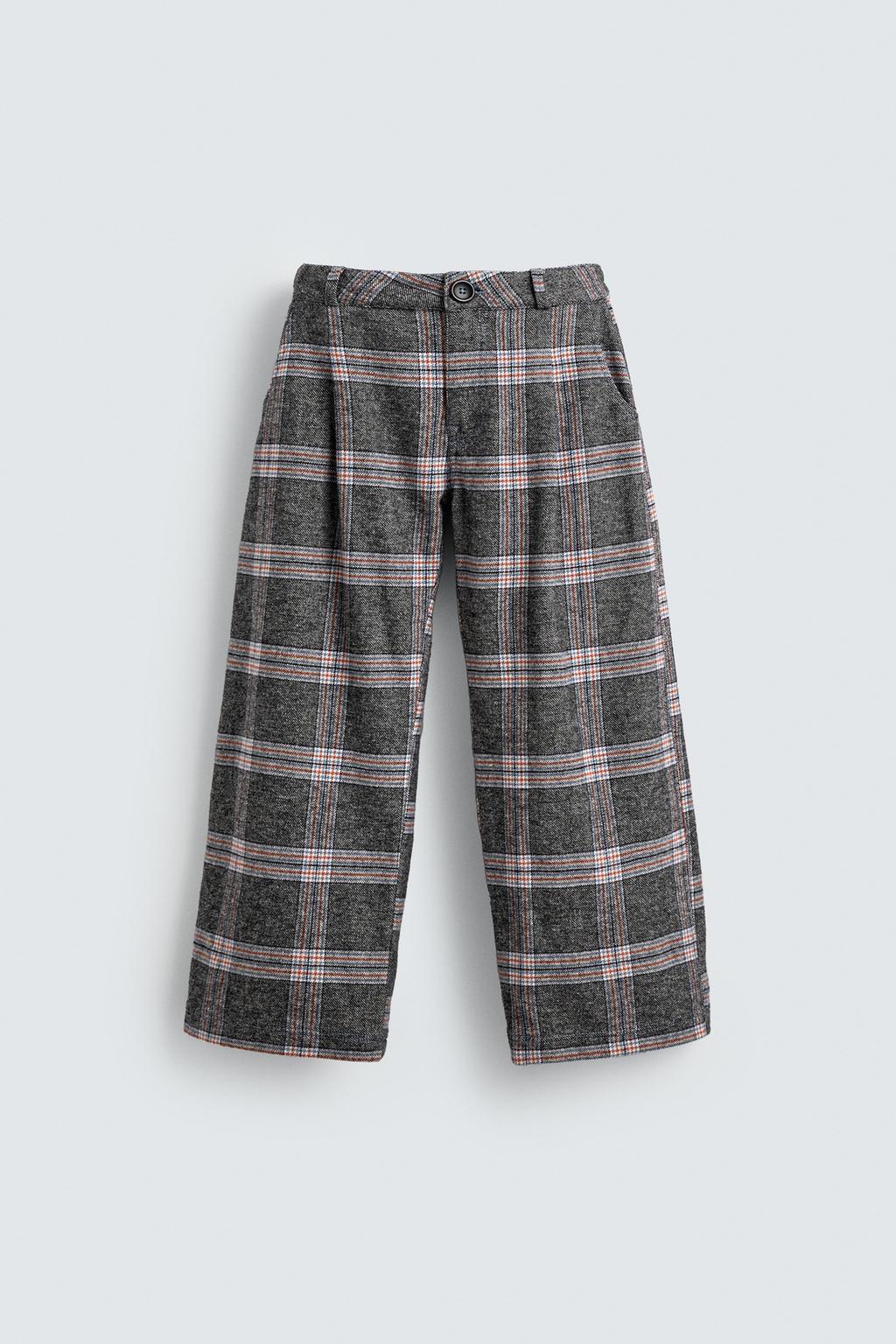 БРЮКИ В КЛЕТКУ С НАШИВКОЙ MICKEY MOUSE HARRY LAMBERT FOR ZARA X DISNEY