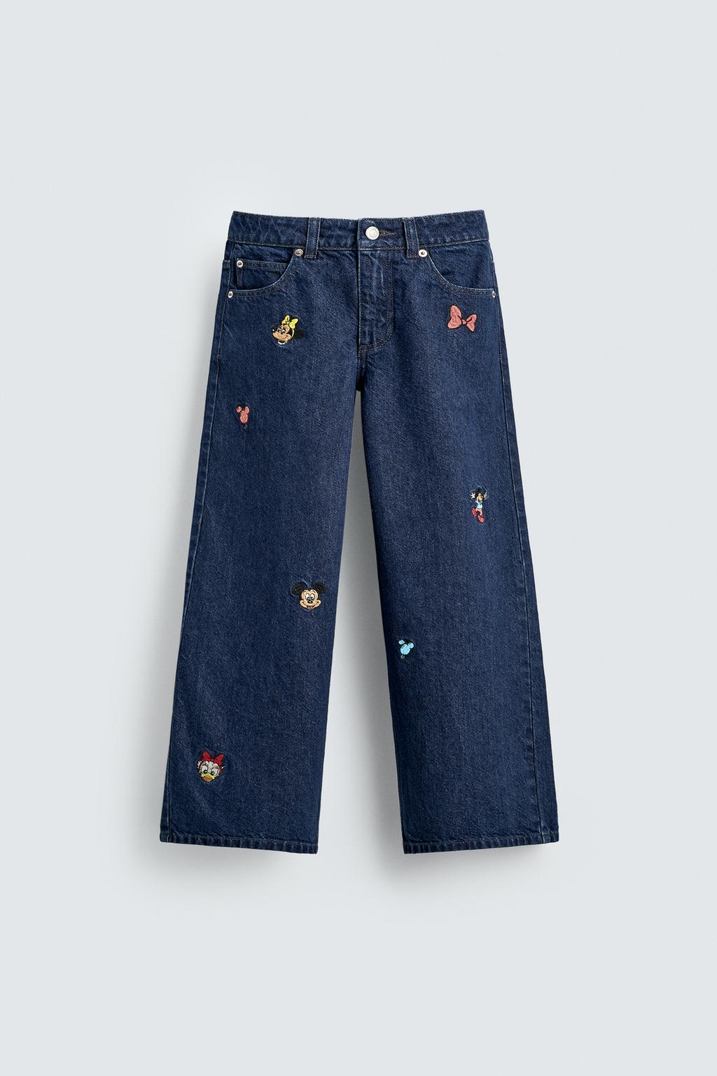 ДЖИНСЫ WIDE FIT С ВЫШИВКОЙ HARRY LAMBERT FOR ZARA X DISNEY