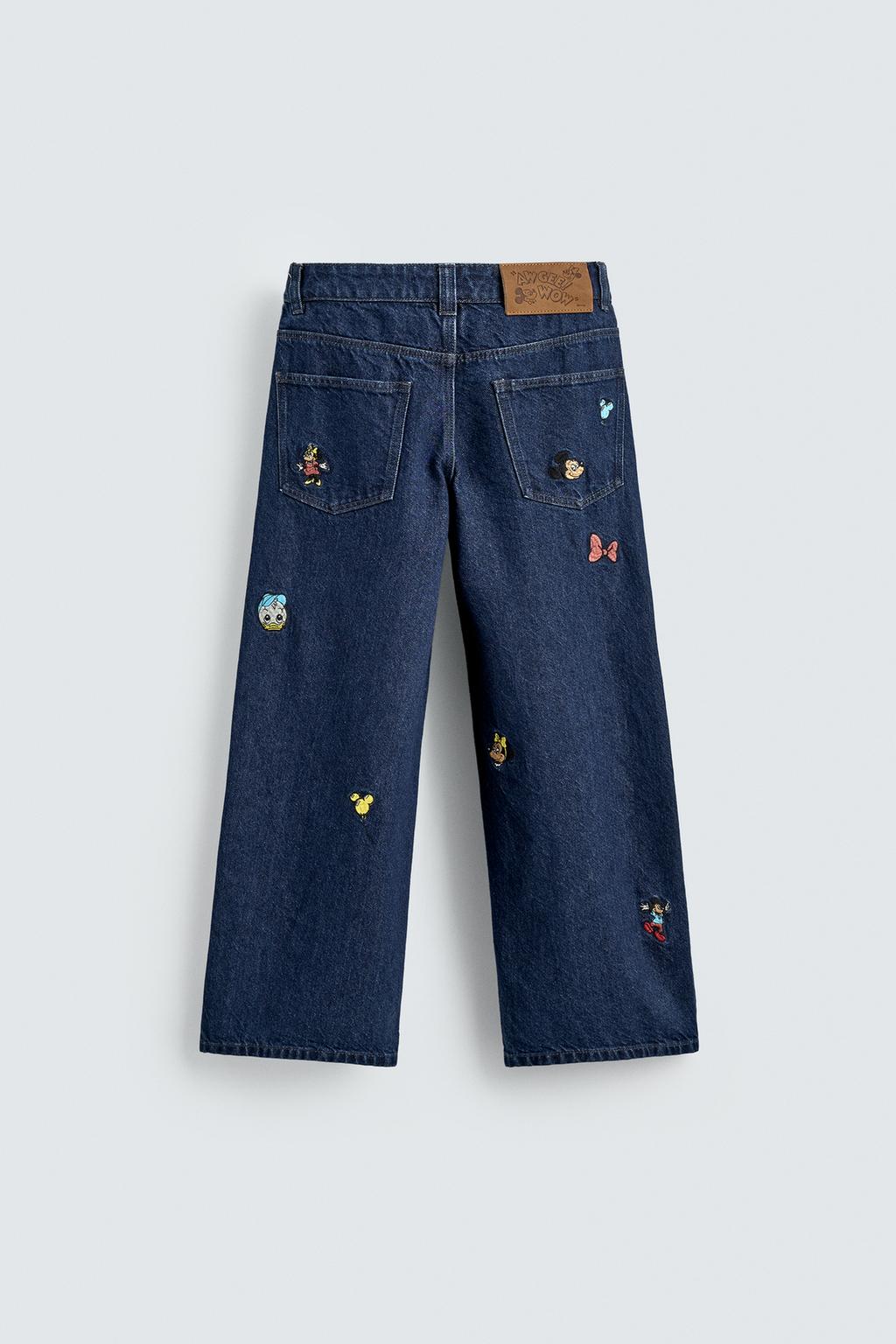 ДЖИНСЫ WIDE FIT С ВЫШИВКОЙ HARRY LAMBERT FOR ZARA X DISNEY