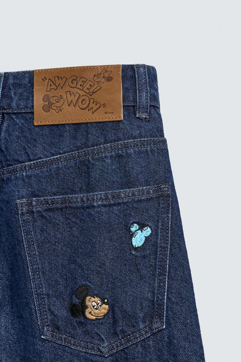 ДЖИНСЫ WIDE FIT С ВЫШИВКОЙ HARRY LAMBERT FOR ZARA X DISNEY