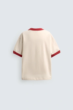 Ecru | 9000/711/712 - Zara 7–14 лет / футболка с надписью HARRY LAMBERT FOR ZARA X DISNEY