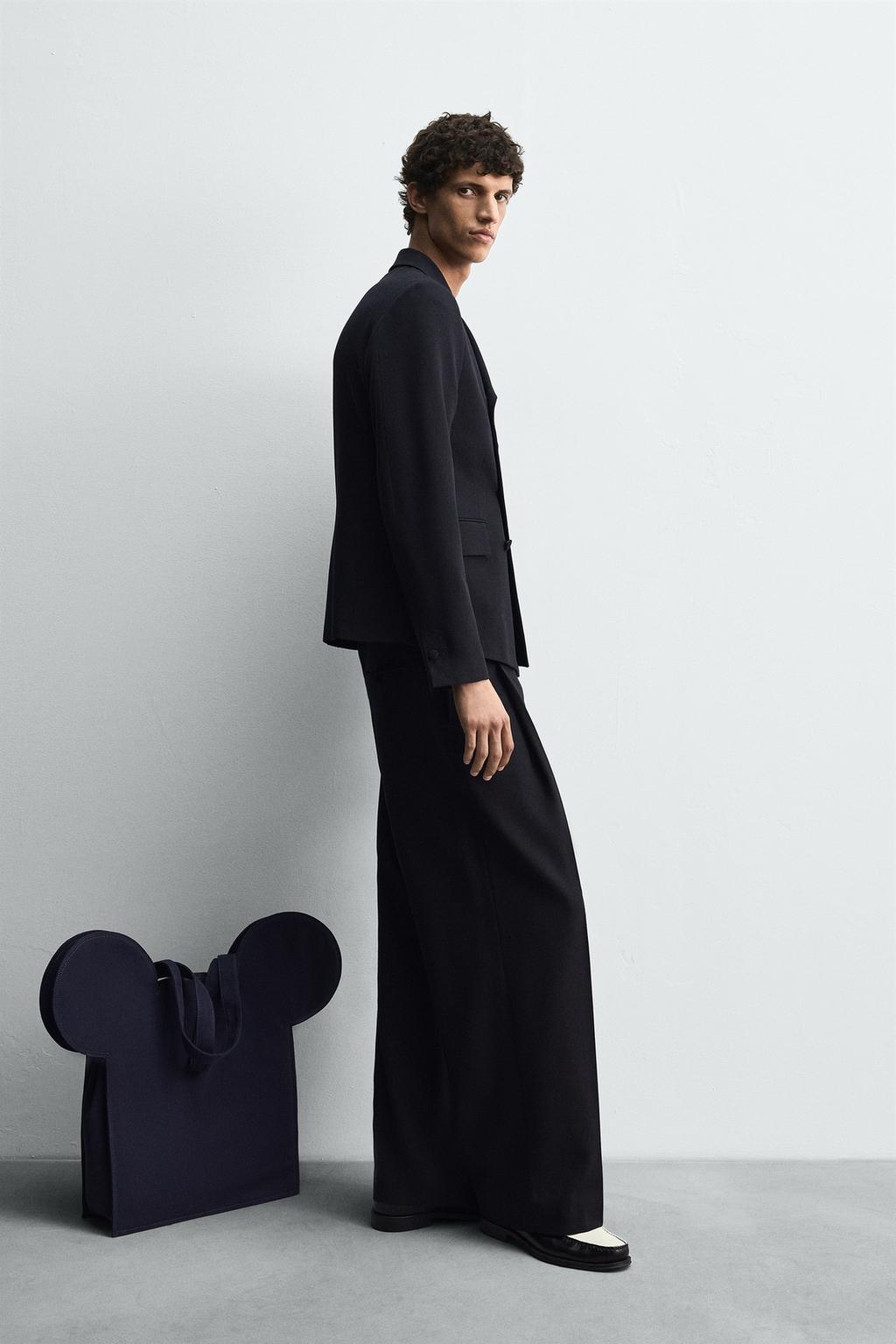 БРЮКИ КОСТЮМНЫЕ СО СКЛАДКАМИ HARRY LAMBERT FOR ZARA X DISNEY