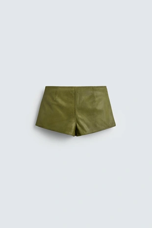 Green | 5479/501/500 - Zara Кожаные шорты HARRY LAMBERT FOR ZARA X DISNEY