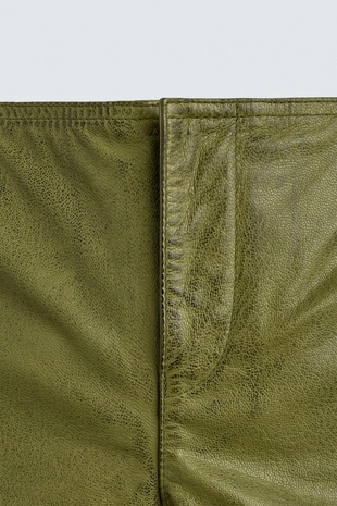 Кожаные шорты HARRY LAMBERT FOR ZARA X DISNEY- Заказать в России