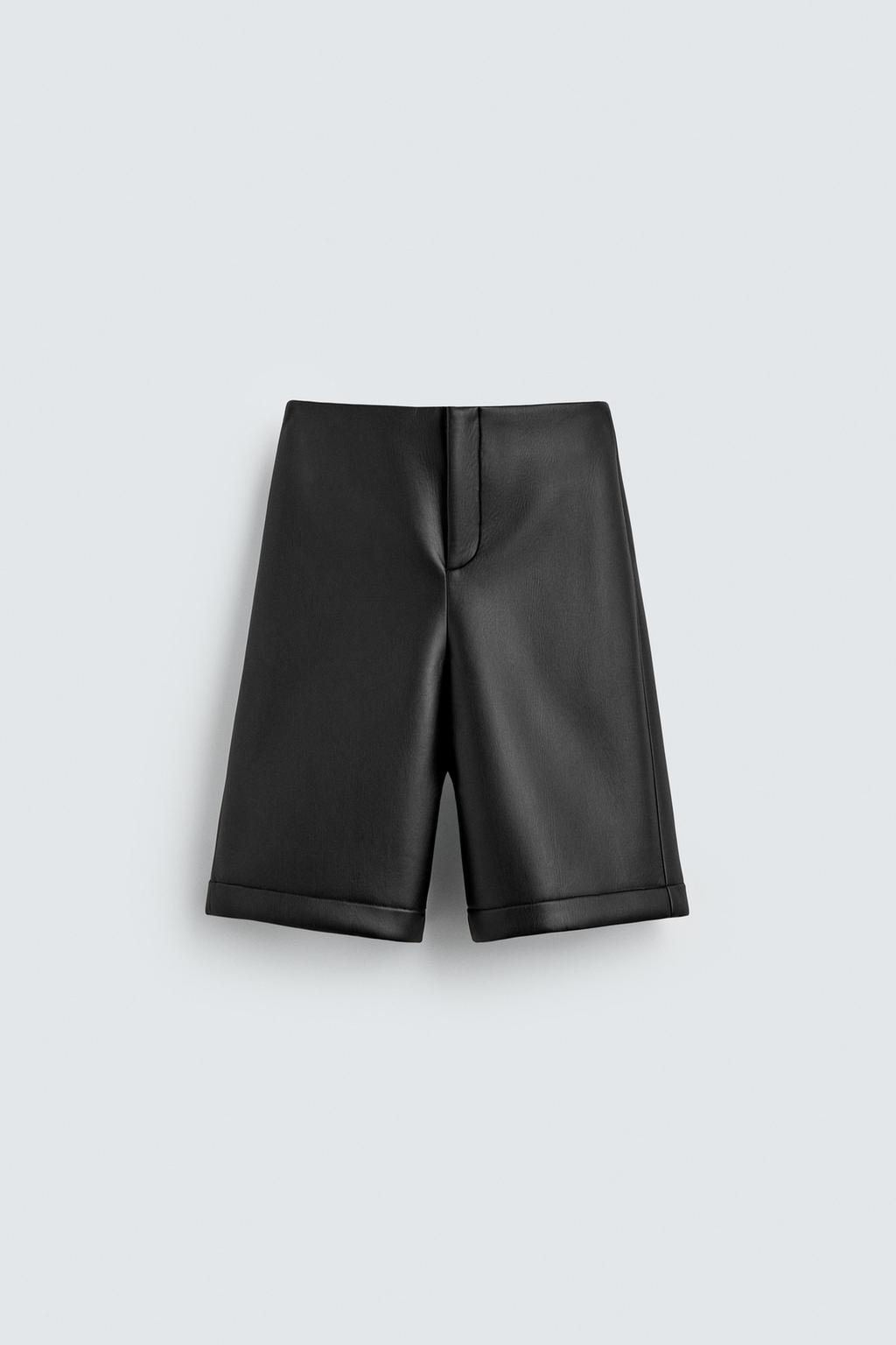 ДЛИННЫЕ БЕРМУДЫ С ЭФФЕКТОМ КОЖИ HARRY LAMBERT FOR ZARA X DISNEY