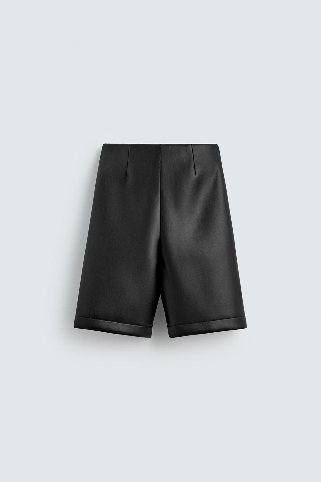 ДЛИННЫЕ БЕРМУДЫ С ЭФФЕКТОМ КОЖИ HARRY LAMBERT FOR ZARA X DISNEY
