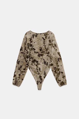 Боди из флокированного тюля- Заказать в России