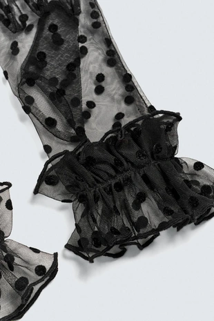 Полупрозрачные перчатки в горошек HARRY LAMBERT FOR ZARA X DISNEY- Заказать в России