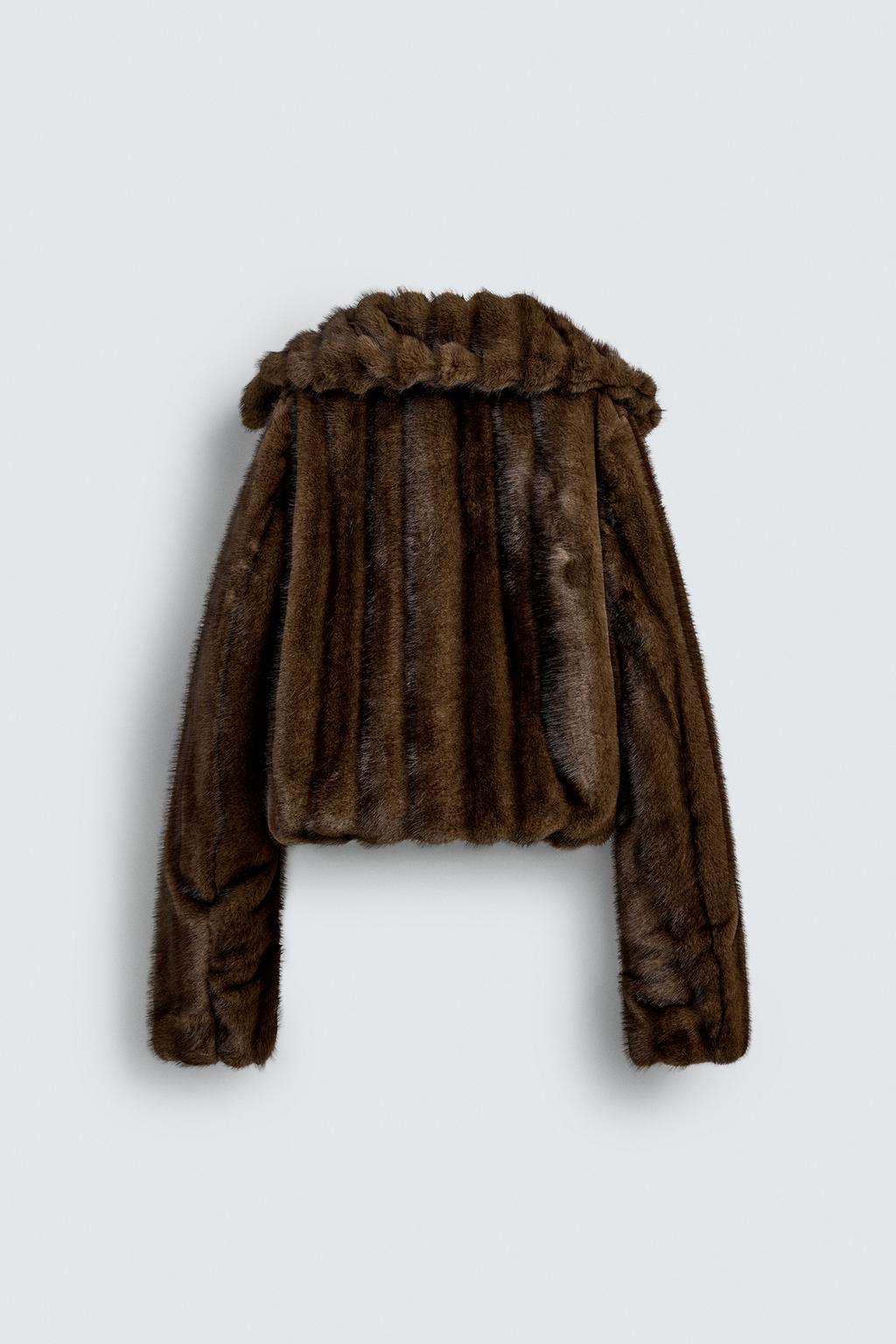 УКОРОЧЕННАЯ КУРТКА ИЗ ИСКУССТВЕННОГО МЕХА HARRY LAMBERT FOR ZARA X DISNEY