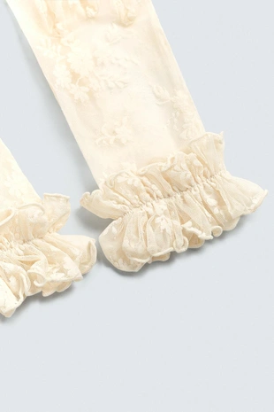 Полупрозрачные перчатки с цветочным принтом HARRY LAMBERT FOR ZARA X DISNEY- Заказать в России