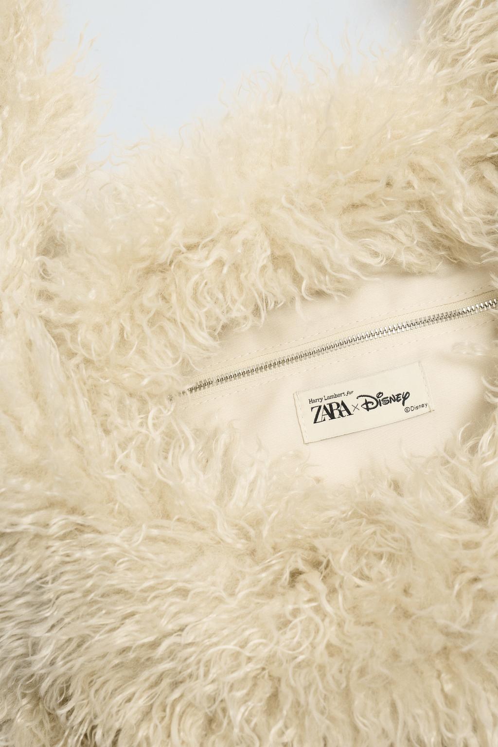 СУМКА ЧЕРЕЗ ПЛЕЧО С ОТДЕЛКОЙ ПОД МЕХ HARRY LAMBERT FOR ZARA x DISNEY