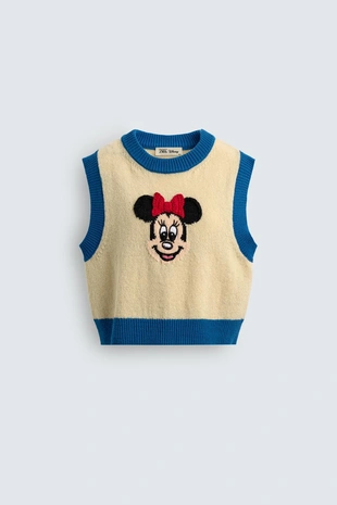 Вязаный жилет MINNIE MOUSE HARRY LAMBERT FOR ZARA X DISNEY- Заказать в России