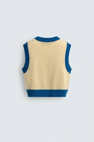 Вязаный жилет MINNIE MOUSE HARRY LAMBERT FOR ZARA X DISNEY- Заказать в России