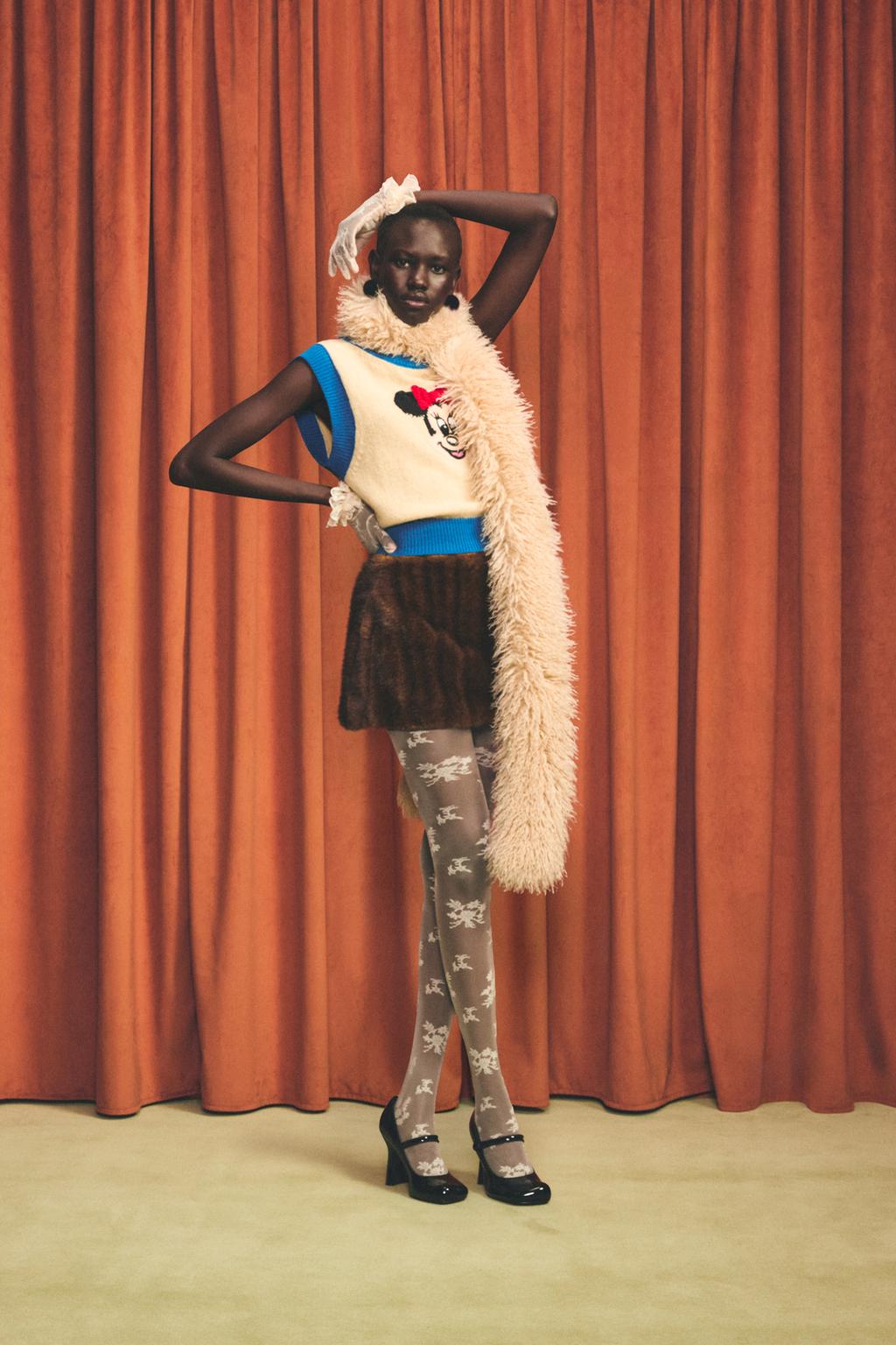 ВЯЗАНЫЙ ЖИЛЕТ MINNIE MOUSE HARRY LAMBERT FOR ZARA X DISNEY
