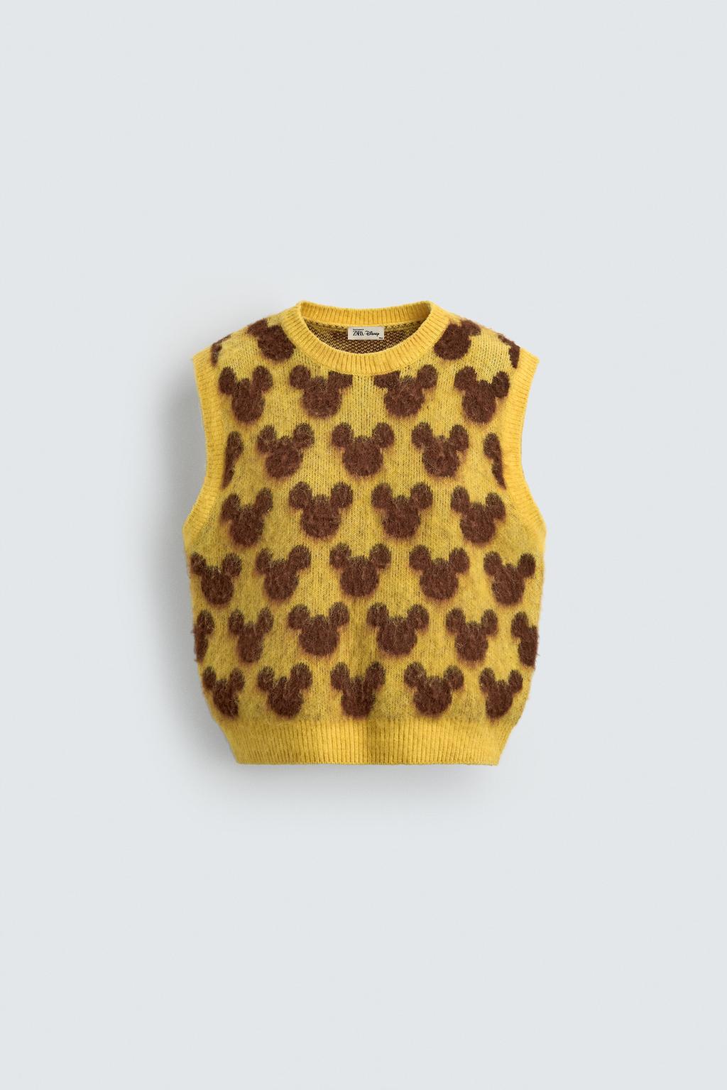 ТРИКОТАЖНЫЙ ЖИЛЕТ С СИЛУЭТОМ МИККИ HARRY LAMBERT FOR ZARA X DISNEY