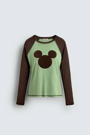 Футболка с силуэтом микки мауса HARRY LAMBERT FOR ZARA X DISNEY- Заказать в России