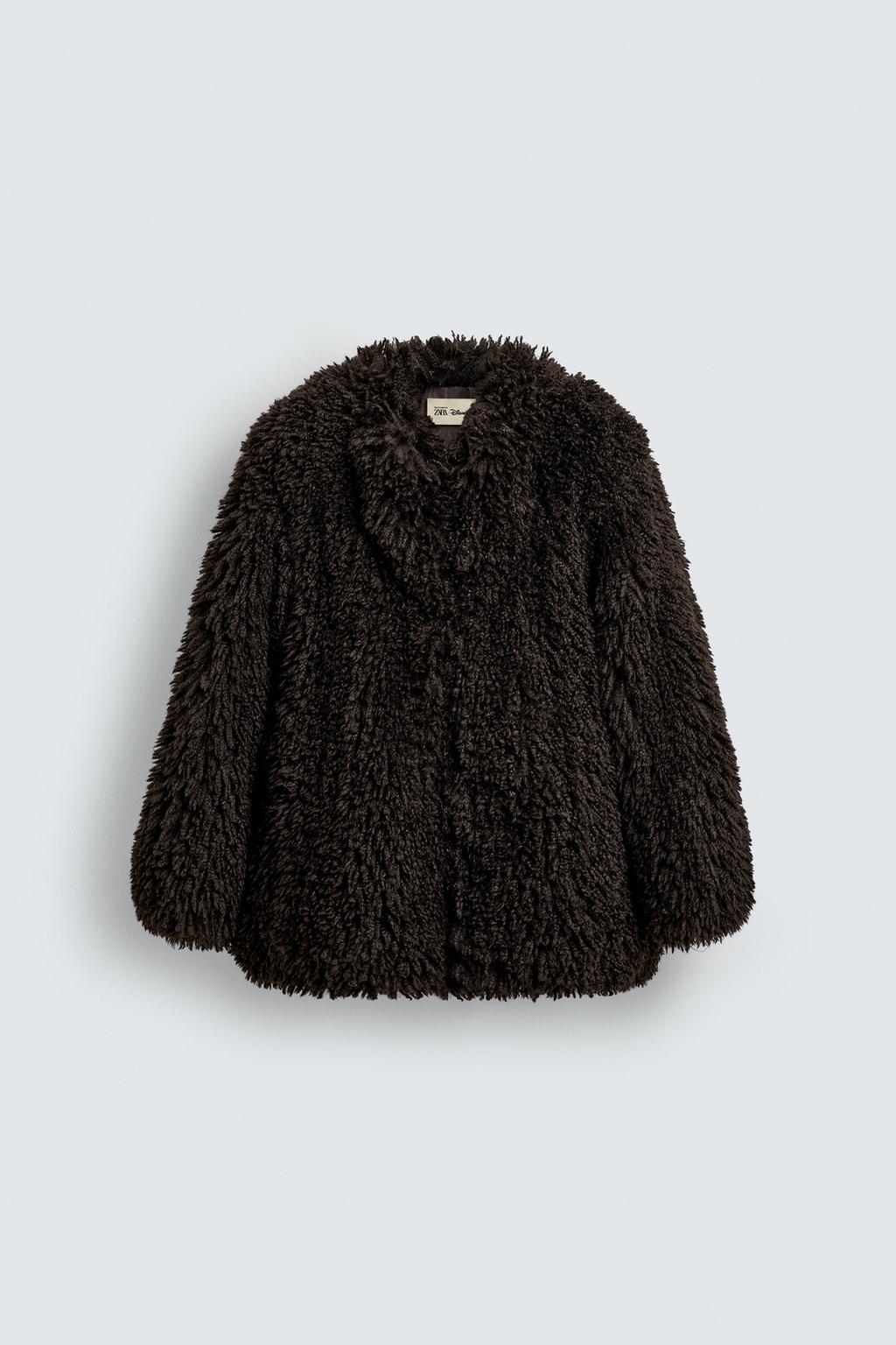 ПАЛЬТО ОВЕРСАЙЗ ИЗ ИСКУССТВЕННОГО МЕХА HARRY LAMBERT FOR ZARA X DISNEY