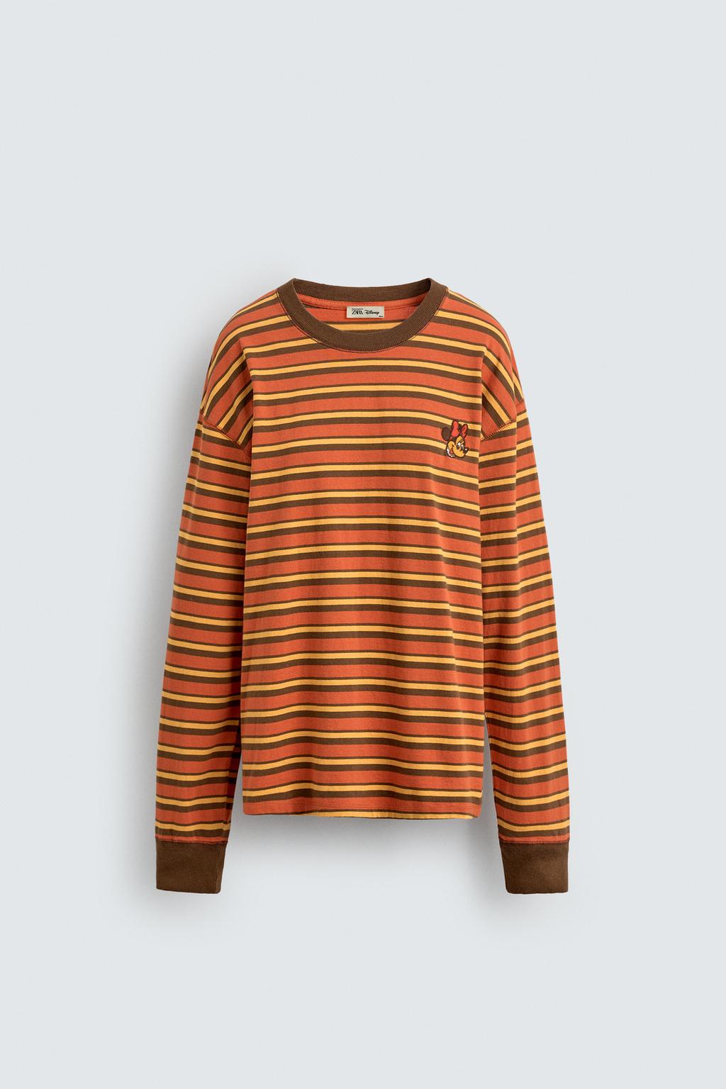 ФУТБОЛКА В ПОЛОСКУ С НАШИВКОЙ HARRY LAMBERT FOR ZARA X DISNEY