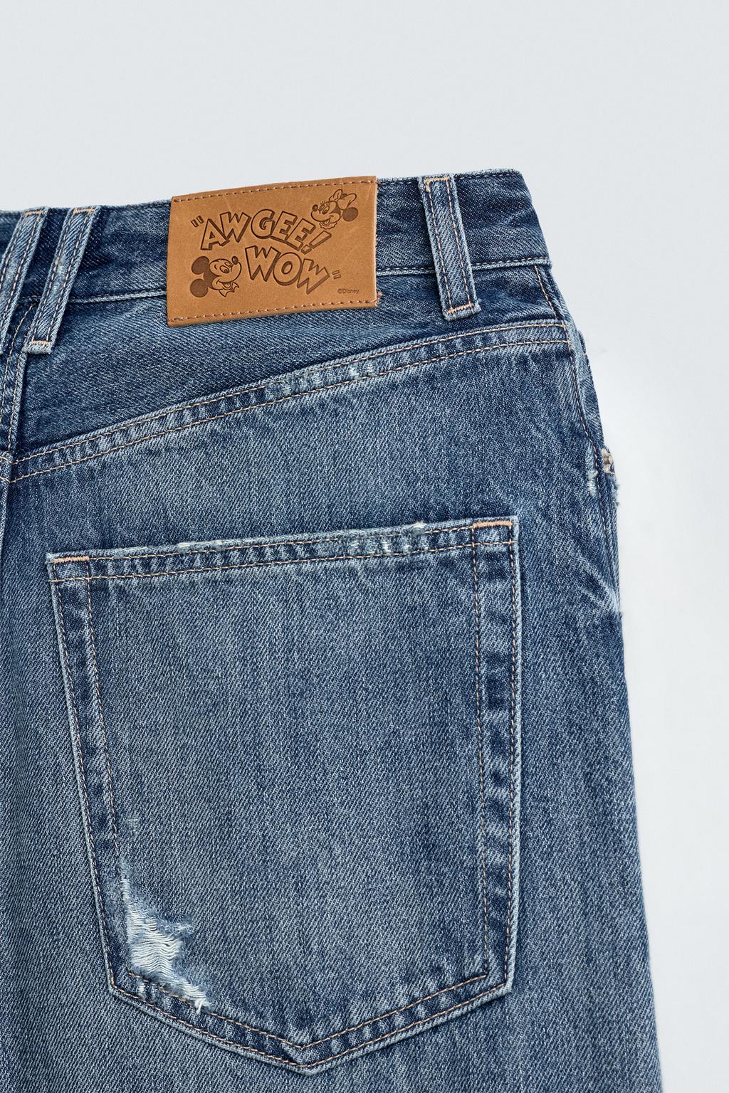 ДЖИНСЫ-БАГГИ СО СРЕДНЕЙ ПОСАДКОЙ HARRY LAMBERT FOR ZARA X DISNEY