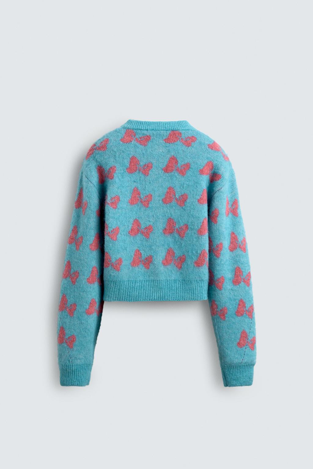 КАРДИГАН INTARSIA С БАНТАМИ HARRY LAMBERT FOR ZARA X DISNEY