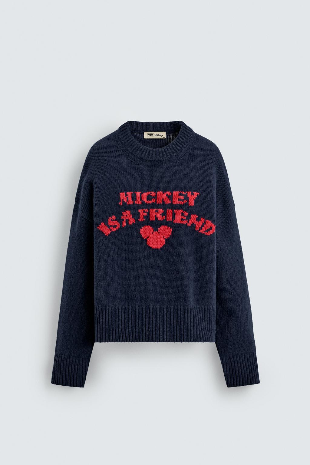 ДЖЕМПЕР С ТЕКСТОМ И СИЛУЭТОМ МИККИ HARRY LAMBERT FOR ZARA X DISNEY