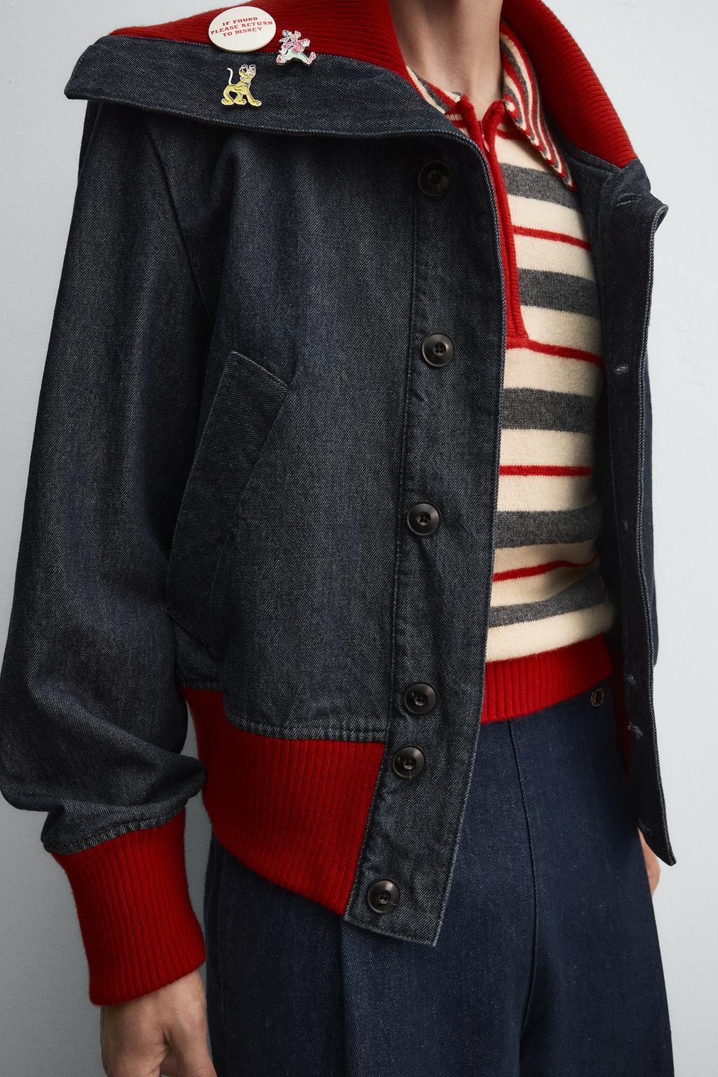 ДЖИНСОВАЯ КУРТКА В РУБЧИК HARRY LAMBERT FOR ZARA X DISNEY
